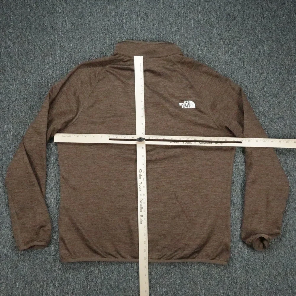 The North Face Pullover Mens Large Brown Canyonlands Fleece Quarter Zip Hiking